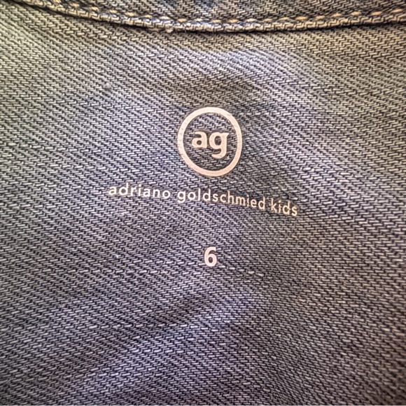 AG Adriano Goldschmied Kids Denim Chambray Button Down Shirt - NWT - Picture 3 of 5